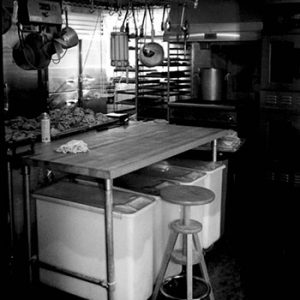 Ladro bakery when it was behind West Seattle Caffe Ladro