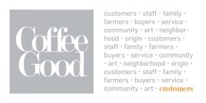 Coffee Good tagline and conversation
